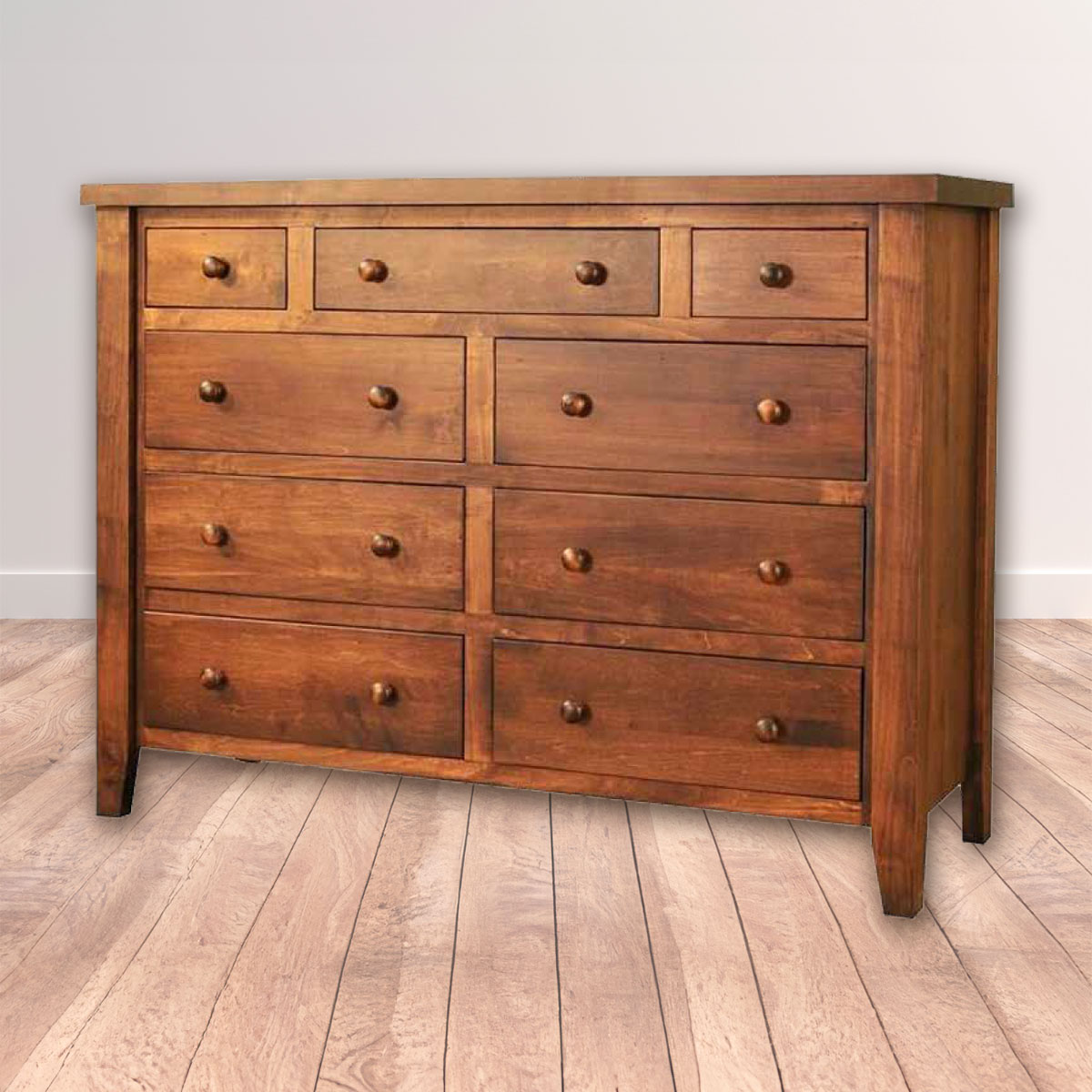 Farmhouse 9 Drawer Dresser | The Wooden Penny - Custom Furniture ...
